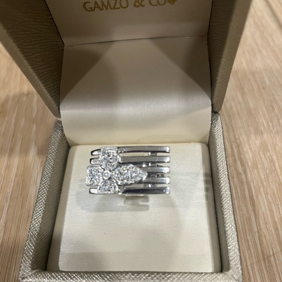 Hallmarked 925 solid silver ring and stones. Original price...